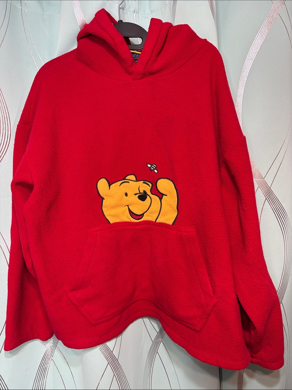 Red Winnie the Pooh Hooded Fleece Sweatshirt - Women